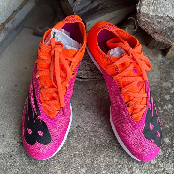 New Balance Xc5kV5 Vibrant Pink & Orange Track Spike racing cleats Sz-8. P - Picture 1 of 10